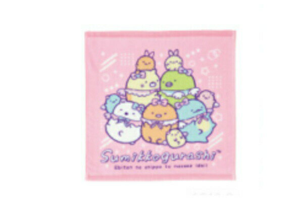 【全品 送料無料！】 すみっコぐらし ウォッシュタオルえびてんアイドル すみっこぐらし サンエックス ゆるキャラ タオル たおる ハンドタオル ハンカチ ミニタオル 海 プール 子供 キッズ 雑貨 グッズ かわいい