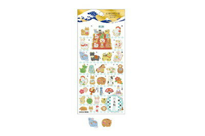 樂天商城 - 【全品　送料無料！】　セット商品　10枚入り　日本製　オリジナル　にほんのしーるふれーく極JAPANESE ZODIAC　日本　ステッカー　文房具　雑貨　グッズ　かわいい