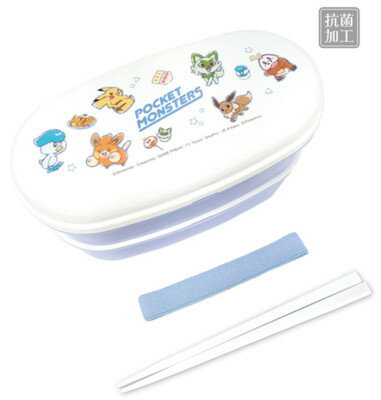 【全品　送料無料！】【日本製】【ポケットモンスター】楕円レンジ2段ランチボックス【ENJOY SWEETS】【ピカチュウ】【ポケモン】【ゲーム】【アニメ】【映画】【弁当箱】【遠足】【アウトドア】【雑貨】【グッズ】【かわいい】【TE】