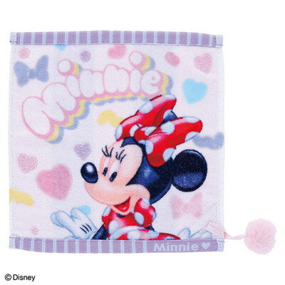 【全品 送料無料！】 ディズニーキャラクター ミニタオルラブコットンキャンディ ミニー アニメ 映画 たおる ハンドタオル ハンカチ 海 プール スポーツ アウトドア 子供 キッズ 雑貨 グッズ かわいい