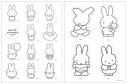【全品 送料無料!】【miffy】【ミッフィー】インテリアステッカー【モノトーン】【70thヒストリー】【ウサギ】 【ミッフィーちゃん】【ディック・ブルーナ】【...