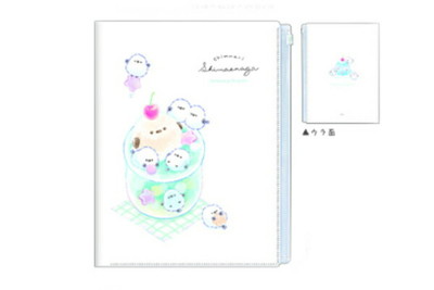 【全品 送料無料！】 オリジナル 6ポケットクリアファイルちんまりしまえなが かわいいとり ケース カバー ファイル入れ 収納 文房具 学校 勉強 雑貨 グッズ かわいい