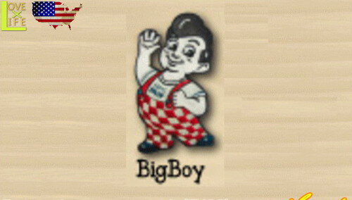 【全品　送料無料！】　アメリカン雑貨　WAPPEN　ワッペンBigBoy　ビッグボーイ　わっぺん　アイロンパッチ　アメキャラ　雑貨　アメリカ雑貨　アメリカ　USA　おしゃれのサムネイル