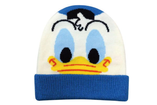 【全品　送料無料！】 ディズニーキャラクター キッズニットキャップ フェイス ドナルド ドナルドダック どなるど ディズニー 映画 アニメ 帽子 キャップ ぼうし きゃっぷ ニットキャップ ニット ファッション 子供 キッズ