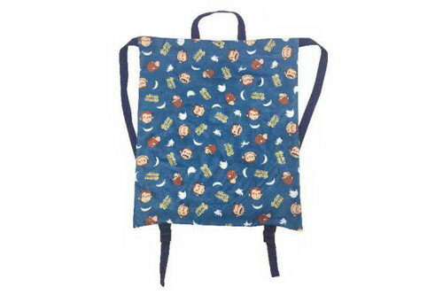 【全品 送料無料！】 おさるのジョージ ナップリュックブルー おさる さる ジョージ ひとまねこざる Curious George 絵本 アニメ 鞄 かばん バッグ カバン リュック ナップサック 小物入れ キッズ 小学