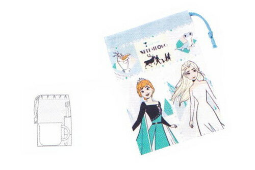 【全品　送料無料！】　 ディズニープリンセス　コップ袋21　アナと雪の女王　アナ雪　アナ　エルサ　..