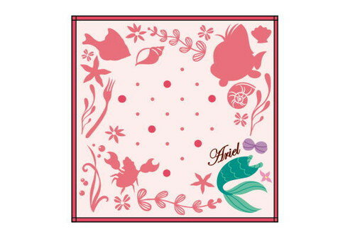 【全品 送料無料！】 ディズニープリンセス ミニタオルマーメイドドレス アリエル リトルマーメイド プリンセス 姫 ディズニー 映画 アニメ タオル たおる ハンドタオル ハンカチ 生活雑貨 グッズ