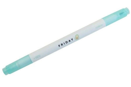 【全品　送料無料！】　 オリジナル　ソフトカラーツインペンソフトミント　マーカー　マーカーペン　カラーペン　蛍光ペン　ボールペン　ペン　筆記用具　文房具　学校　勉強　雑貨　グッズ