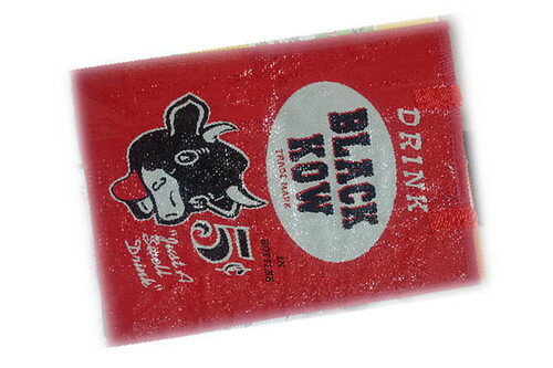 【全品 送料無料！】 BLACK KOW ビニールトートトートバック バッグ 鞄 エコバッグ 動物 ビニール アメリカ雑貨 アメリカ アメカジ 海外