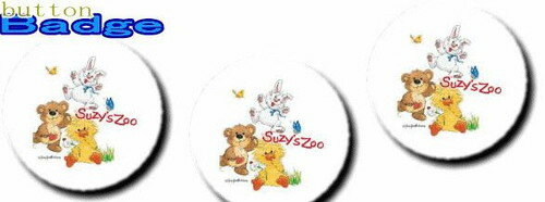 【全品　送料無料！】スージーズー【SUZY'S ZOO】【ホワイト】人気の缶バッジを大量投入！服やバック・カバンなどをリメイクしちゃいましょう♪なつかしいキャラクターや海外のメーカー！お気に入りを見つけてください♪【缶】【バッチ】【バッジ】