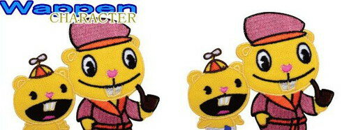 【全品　送料無料！】　ハッピーツリーフレンズポップ・カブ　Pop・Cub　Happy Tree Friends　人気のワッペンアイロンパッチ　を集めました♪服やカバン（リュック）をカスタムしちゃいましょう♪人気キャラクターが勢揃いです♪ワッペン