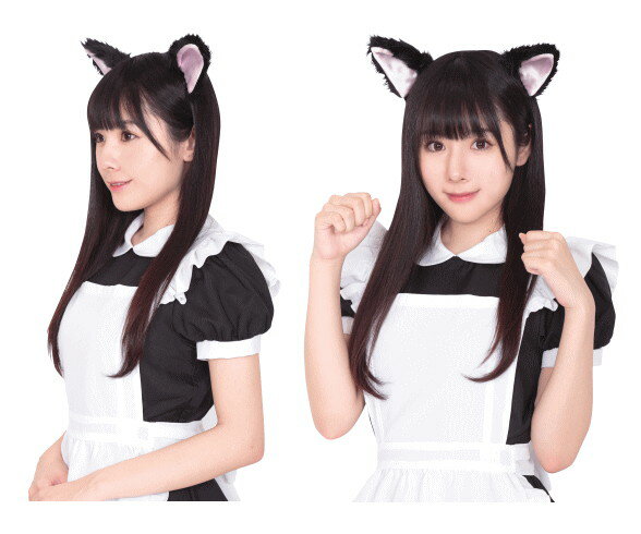 【グッズ】けもみみピン【黒ねこ】【ネコ】【キャット】【ヘアピン】【アイテム】【小物】【ハロウィン】【コスプレ】【コスチューム】【衣装】【仮装】【かわいい】