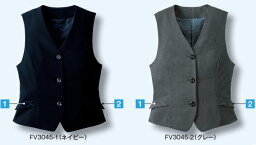 レディス ベスト ビジネスウェア 事務服ベスト FV3045 (5号~19号)フォーク (FOLK) お取寄せ