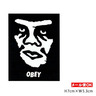 【メール便OK】OBEY Sticker ＜ObeyGiant Black Logo＞ストリート ファッション グラフィック アート ステッカー シール デカール USA アメリカ 【ポイント】