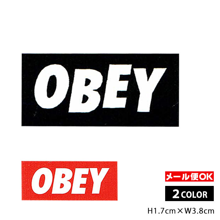 【メール便OK】 OBEY Sticker ＜OBEY MINI LOGO 2色＞ストリート ファッション グラフィック アート ステッカー シール デカール USA アメリカ