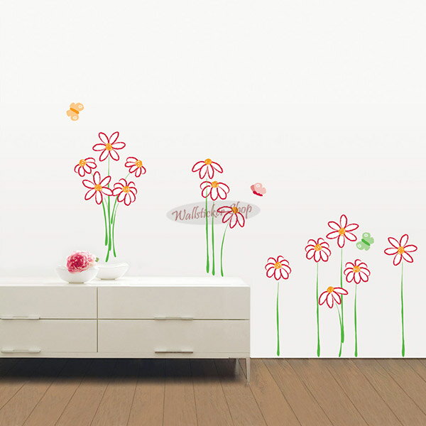 ウォールステッカー インテリアシール 壁シール 壁紙シール 花 wall sticker 北欧