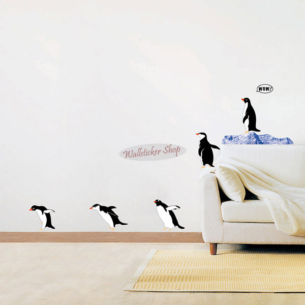 ウォールステッカー インテリアシール 壁シール 壁紙シール ペンギン wall sticker 北欧 02P05Nov16