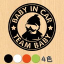 ウォールステッカー ベビーインカー baby in car 車 ペット シール サークル 円型