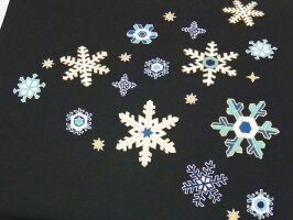 <五泉の超重目駒塩瀬使用><クリスマス用というより冬全般用>京都工芸染匠組合員一流染匠謹製染帯九寸名古屋帯雪の結晶黒地正絹【お仕立代無料&送料無料&代引料無料】九寸帯九寸なごや帯女性用和装和服呉服着物きもの色無地用小紋用染め帯日本製
