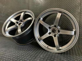 Z.S.S.Dclaw517インチ9.0J+22PCD114.35穴2本setハイパーブラックシルバーホイールマークチェイサーRX-7ランエボZSS