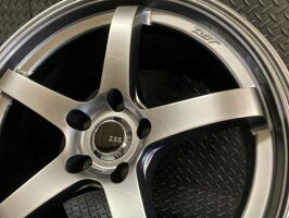 Z.S.S.Dclaw517インチ9.0J+22PCD114.35穴2本setハイパーブラックシルバーホイールマークチェイサーRX-7ランエボZSS