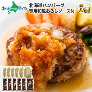 北海道ハンバーグ 6個 セット 和風おろしソース付き お惣菜 ハンバーグ 冷凍 食品 グルメ ギフト 送料無料 お肉 ギフト 北海道 ハンバーグ gift set お肉 ギフト 肉 おかず 食べ物 お取り寄せ お返し ギフト 誕生日プレゼント バレンタインのお返し ホワイトデー 肉の山本