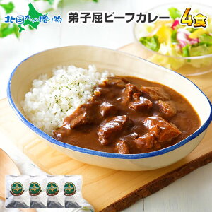 弟子屈ビーフカレー 4食セット 業務用 レトルト カレー セット 北海道 ビーフカレー レトルト食品 お取り寄せ グルメ 送料無料 北国オリジナル カレー 備蓄 常温 保存 curry set お取り寄せ カレー ギフト カレー ギフト 食べ物 プレセント お返し gift