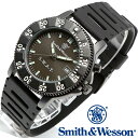 スミス＆ウェッソン Smith Wesson 正規品 ミリタリーウォッチ 腕時計 メンズ POLICE SERIES SWAT WATCH BLACK SWW-45 ポリスシリーズ ダイバーズ ダイバー デイトカレンダー 日付 ウレタンベルト 雑誌掲載 男性用 時計