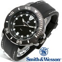 楽天腕時計FANスミス＆ウェッソン Smith & Wesson 正規品 ミリタリーウォッチ 腕時計 メンズ SCOUT WATCH WHITE/BLACK SWW-582-WH デイトカレンダー 日付 ウレタンベルト ビッグフェイス 雑誌掲載ブランド 男性用 時計 ブラック ホワイト 送料無料