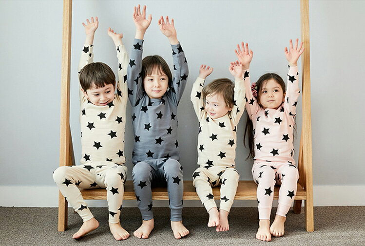 KOKA CHARM コカチャーム CLASSIC STAR 上下セット パジャマ ルームウェア 前開き キッズ 赤ちゃん ベビー服 女の子 男の子 かんこく 韓国子ども服 韓国こども服