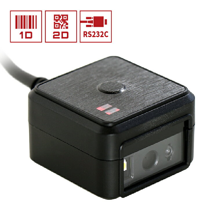 RS232C接続 2次元バーコードリーダー eTicketD-BLK-RS232 電源別売 ハンズフリー 卓上 バーコードスキャナー 業務用 法人様向け