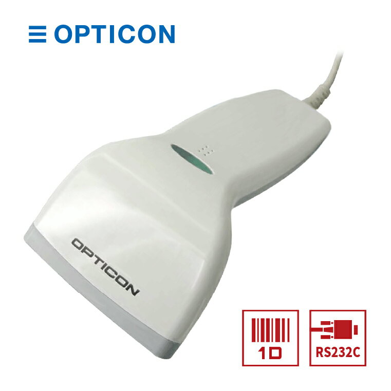 オプトエレクトロニクス RS232C接続 バーコードリーダー C-37-R バーコードスキャナー 65mm幅 タッチ式 OPTICON 業務用 法人様向け