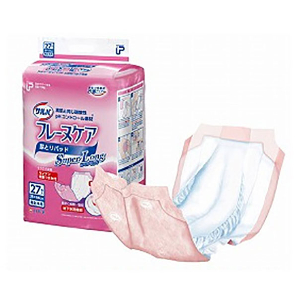 【白十字】PUサルバ フレーヌケア スーパーロング (27枚×3袋) / 33219 〓ケース販売〓【定番在庫】即日・翌日配送可【介護用品】大人用紙おむつ/おと...