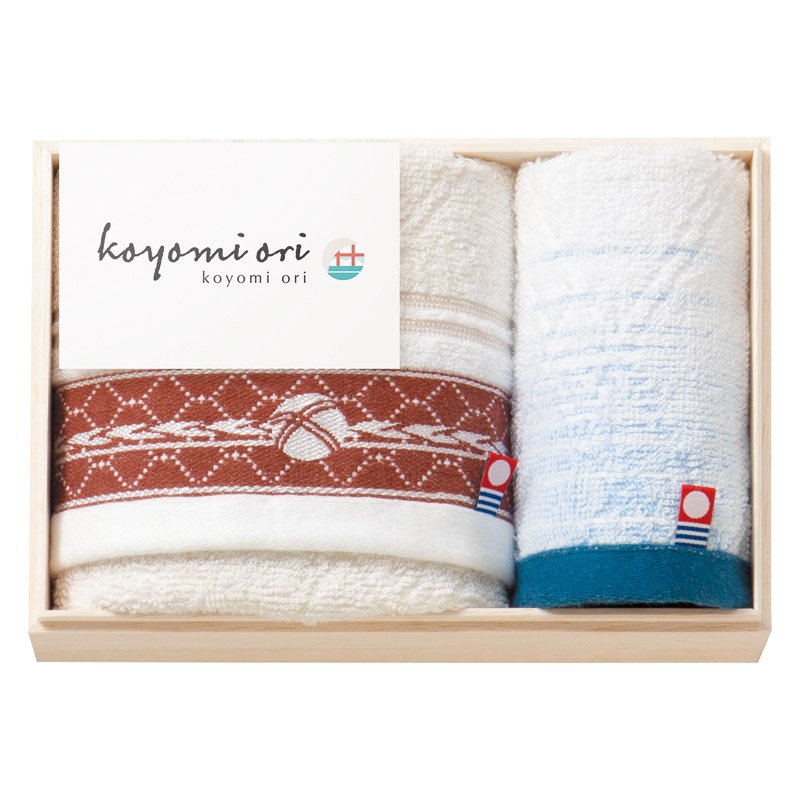 Rakuten - 今治タオル koyomi ori フェイスタオル&ウォッシュタオル（国産木箱入）【のし・包装無料】【代引不可】
