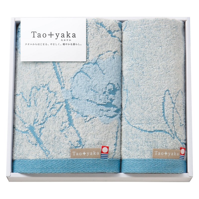 Gift Sets - Taoyaka ポピー フェイスタオル&ウォッシュタオル【のし・包装無料】【代引不可】