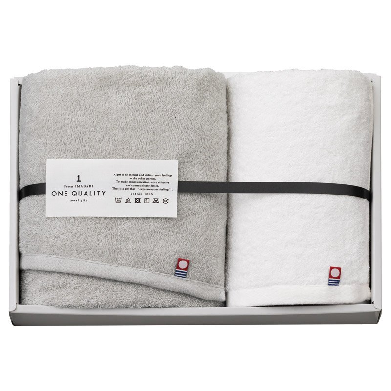 Rakuten - 今治 ONE QUALITY フェイスタオル&ウォッシュタオル【のし・包装無料】【代引不可】