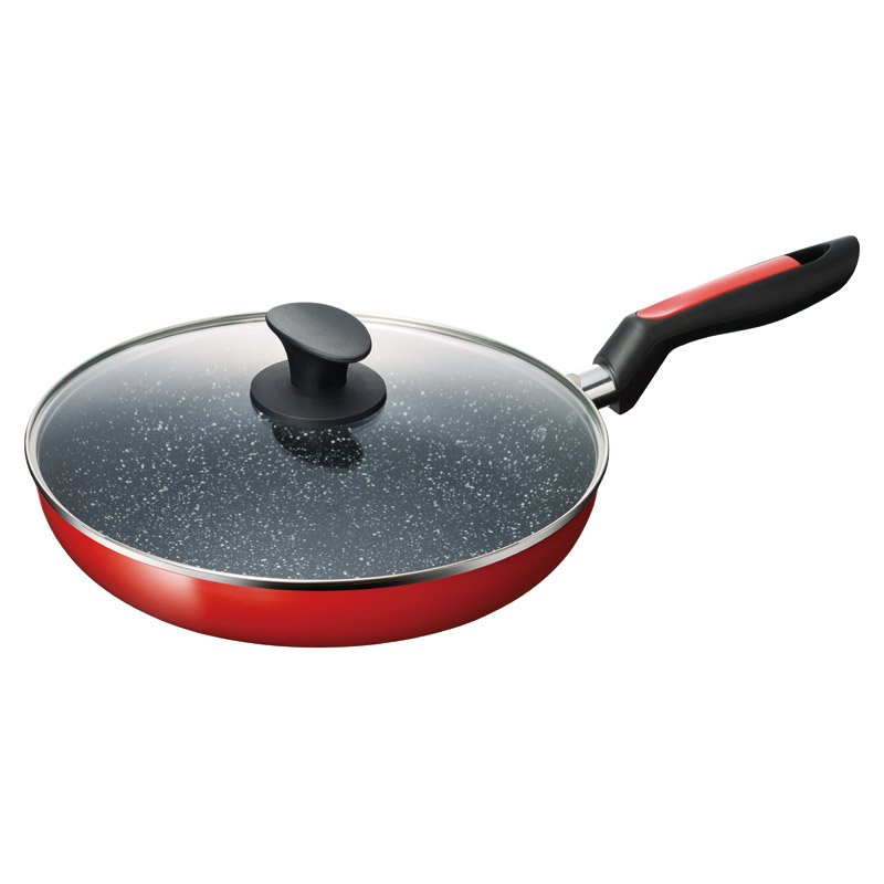 Rakuten - キルシェマーブル IH対応ガラス蓋付フライパン28cm【のし・包装無料】【代引不可】