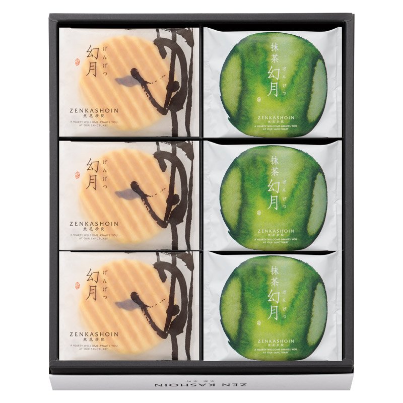 ZENKASHOIN 幻月6枚・抹茶幻月6枚の詰め合わせ MIX-12【のし・包装無料】【代引不可】