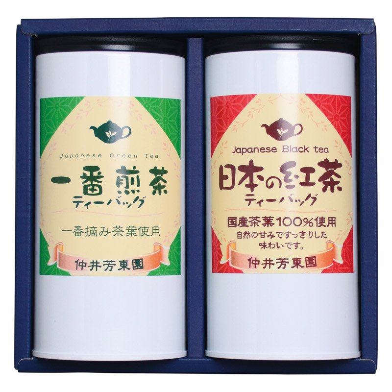 Rakuten - 仲井芳東園 鹿児島紅茶と豊味緑茶ティーバッグ詰合せ LTP-30【のし・包装無料】【代引不可】