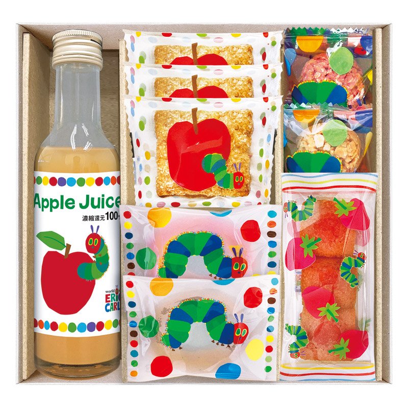 はらぺこあおむし アップルジュース&しっとりドーナツ スイーツセット SNZ-202【のし・包装無料】【代引不可】