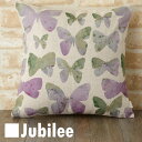 クッションカバー Cushion Cover 北欧デザイン 45×45cmバタフライ リネン 天然の麻で出来たハンドメイド プレゼント ギフト 新生活 新居 引...