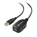 Cable Matters USB2.0延長ケーブル USB延長ケーブル Active(アクティブ)タイプ Type A オス-メス リピーターケーブル 延長コード 超高速 10m(ブラック)