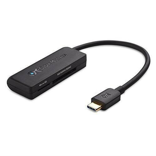Cable Matters USB C SDカードリーダー USB 3.1 Micro SDカードリーダー Micro SD/SDHC/SDXC メモリカード対応 ブラック
