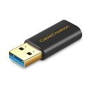 USB 3.0 to USB-C アダプタ CableCreation Type 3.0 - Type C変換コネクタ データ転送及び充電対応 USB-C充電ケーブル、ラップトップ及び壁面充電器など対応 ブラック 【1個】USB-C to USB 3.0(2)