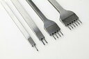レザークラフト工具 菱目打ち (1本目 2本目 4本目 6本目) 4本 セット ( 3mm 間隔 )