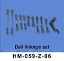 ヘリコプター HM-059-Z-06 Ball linkage set ラジコンヘリコプター7ch#59消耗部品