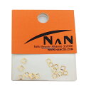 NAN ネイルパーツ メタル スタッズ ゴールド スクエア サイズM 3mm 15個入り NAN-PRTS-102