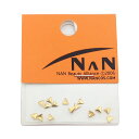NAN ネイルパーツ メタル スタッズ ゴールド トライアングル ドット サイズM 3mm 15個入り NAN-PRTS-104(4)