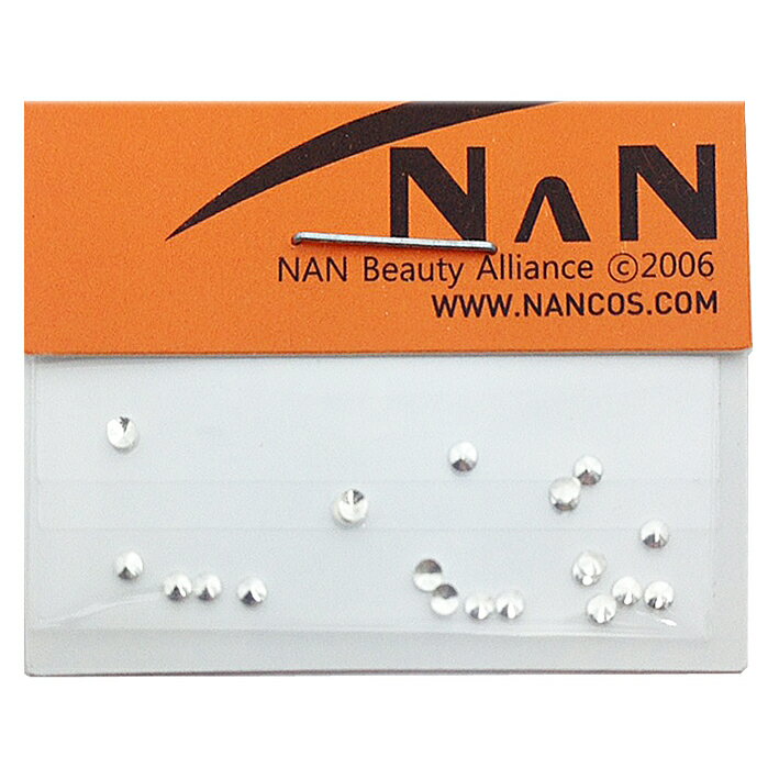 NAN ネイルパーツ メタル スタッズ シルバー ラウンド ドット サイズM 3mm 15個入り NAN-PRTS-108