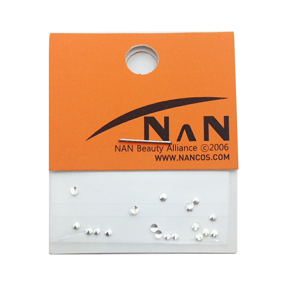 NAN ネイルパーツ メタル スタッズ シルバー ラウンド ドット サイズM 3mm 15個入り NAN-PRTS-108